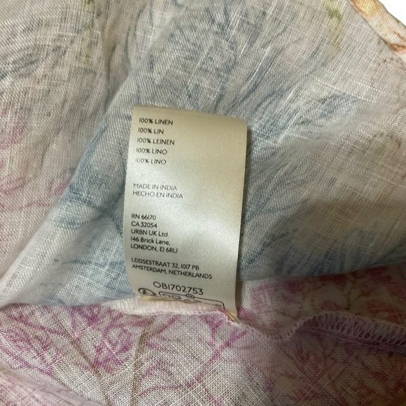 Pilcro 100% Linen Halter Neck Floral Top | Size XXS - Picture 8 of 10